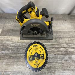 AS-IS DEWALT FLEXVOLT 60V MAX Cordless Brushless 7-1/4 in. Circular Saw with Brake (Tool Only)