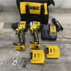 AS-IS DEWALT ATOMIC 20-Volt MAX Lithium-Ion Cordless Combo Kit