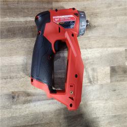 HOUSTON LOCATION - AS-IS (APPEARS LIKE NEW) Milwaukee M12 FUEL 12V Lithium-Ion Brushless Cordless 4-in-1 Installation 3/8 in. Drill Driver Kit with 4-Tool Heads