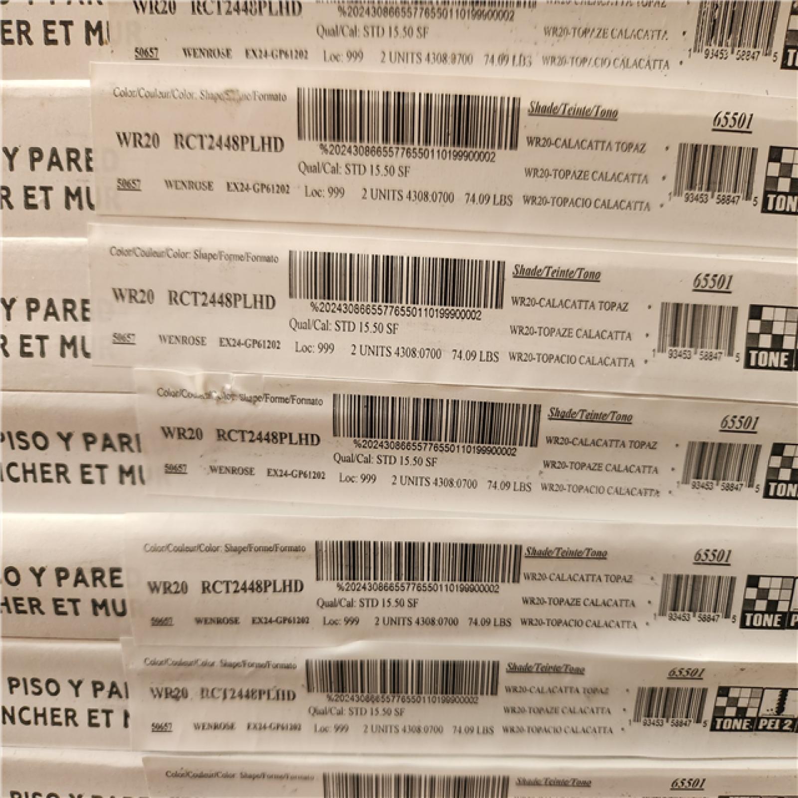 Phoenix NEW Daltile Wenrose Calacatta Topaz 24 in. x 48 in. Polished Porcelain Marble Look Floor and Wall Tile (325 sq. ft./21 case)