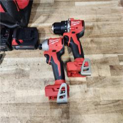 HOUSTON LOCATION - AS - IS Milwaukee 18-Volt Lithium-Ion Brushless Cordless Compact Hammer Drill/Impact Combo Kit