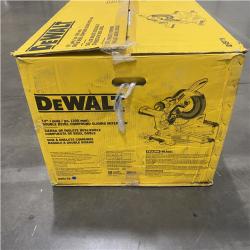 As-Is- DeWalt 15 Amps 12 in. Corded Dual-Bevel Sliding Compound Miter Saw
