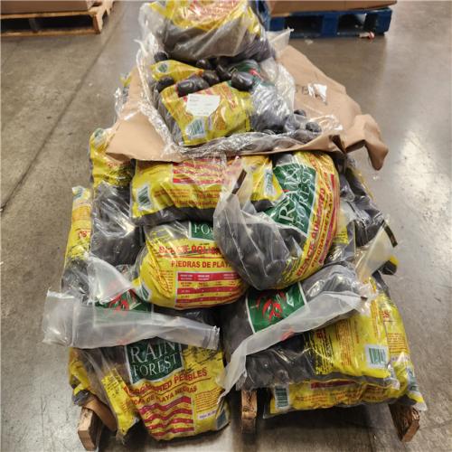 Phoenix Rain Forest 0.4 cu. ft. 2 in. to 3 in.  30 lbs. Black Super Polished Pebbles Pallet (35+ Bags)