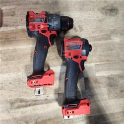 HOUSTON LOCATION - AS-IS (APPEARS LIKE NEW) Milwaukee FUEL 18V Lithium-Ion Brushless Cordless Hammer Drill and Impact Driver Combo Kit