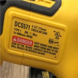 AS-IS DEWALT ATOMIC 20V MAX Cordless Brushless 4-1/2 in. Circular Saw (Tool Only)