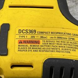 AS-IS DEWALT ATOMIC 20V MAX Cordless Brushless Compact Reciprocating Saw (Tool Only)