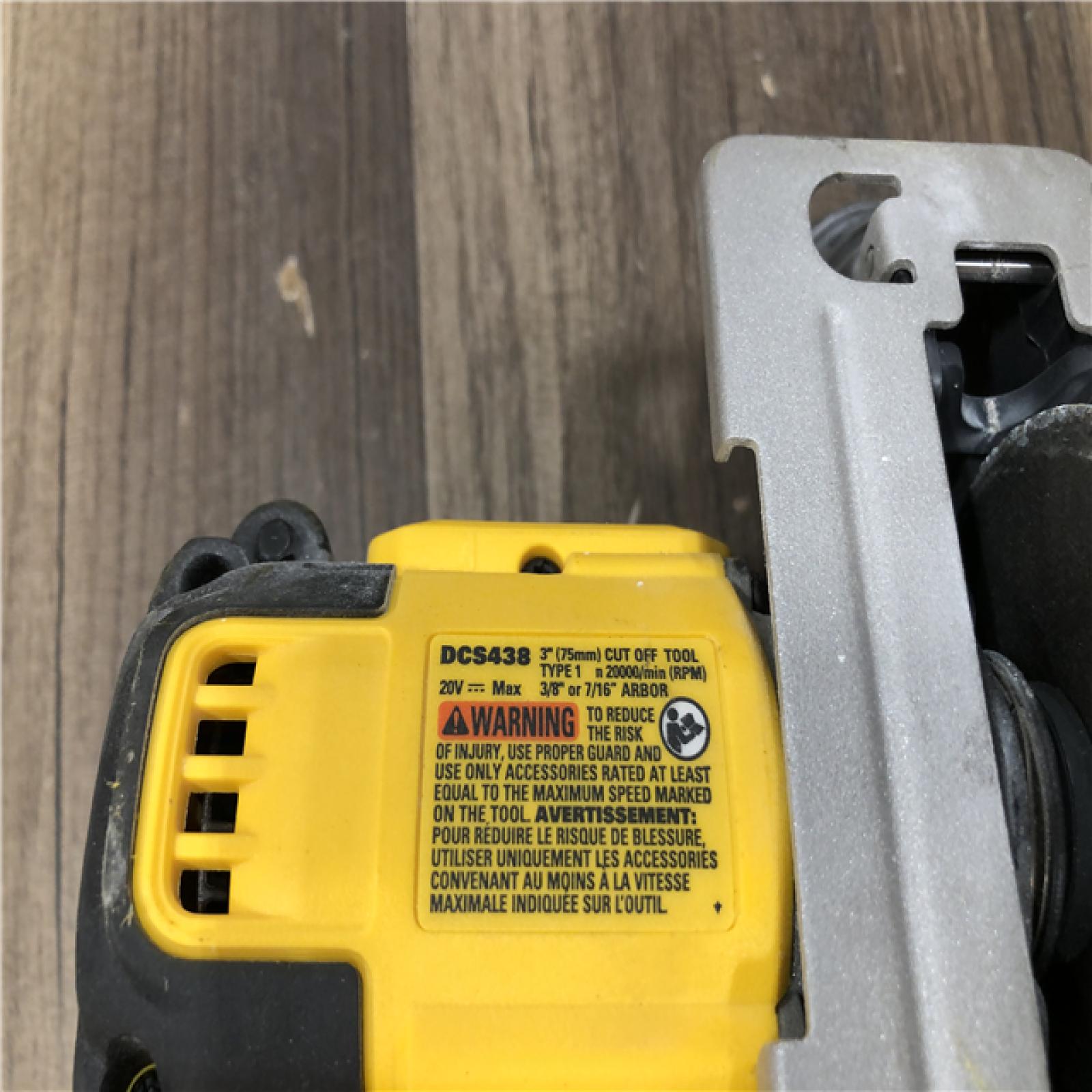 AS-IS DEWALT 20V XR Cordless 3 in. Cut-Off Tool (Tool Only)