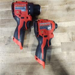 HOUSTON LOCATION - AS-IS (APPEARS LIKE NEW) M12 12-Volt Lithium-Ion Brushless Cordless Subcompact Drill and Impact Driver Combo Kit W/2 Batteries and Bag (2-Tool)