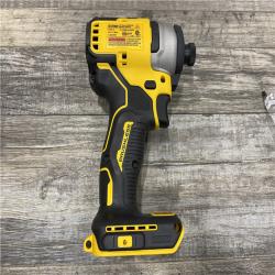 AS-IS DEWALT Atomic 20V Max Lithium-Ion Brushless Cordless Compact 1/4 in. Impact Driver Kit