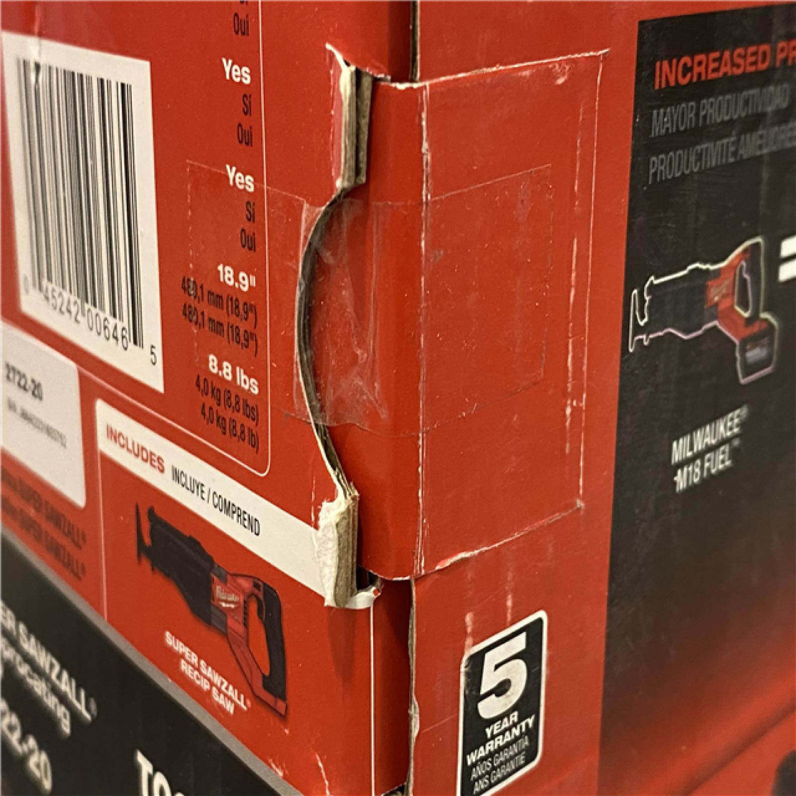 NEW - Milwaukee FUEL 18V Lithium-Ion Brushless Cordless Super SAWZALL Orbital Reciprocating Saw (Tool-Only)