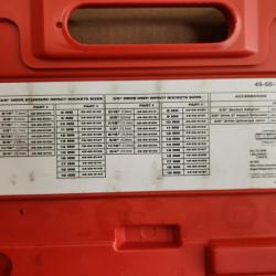 Phoenix NEW Milwaukee SHOCKWAVE 3/8 in. Drive SAE and Metric 6 Point Impact Socket Set (43-Piece)