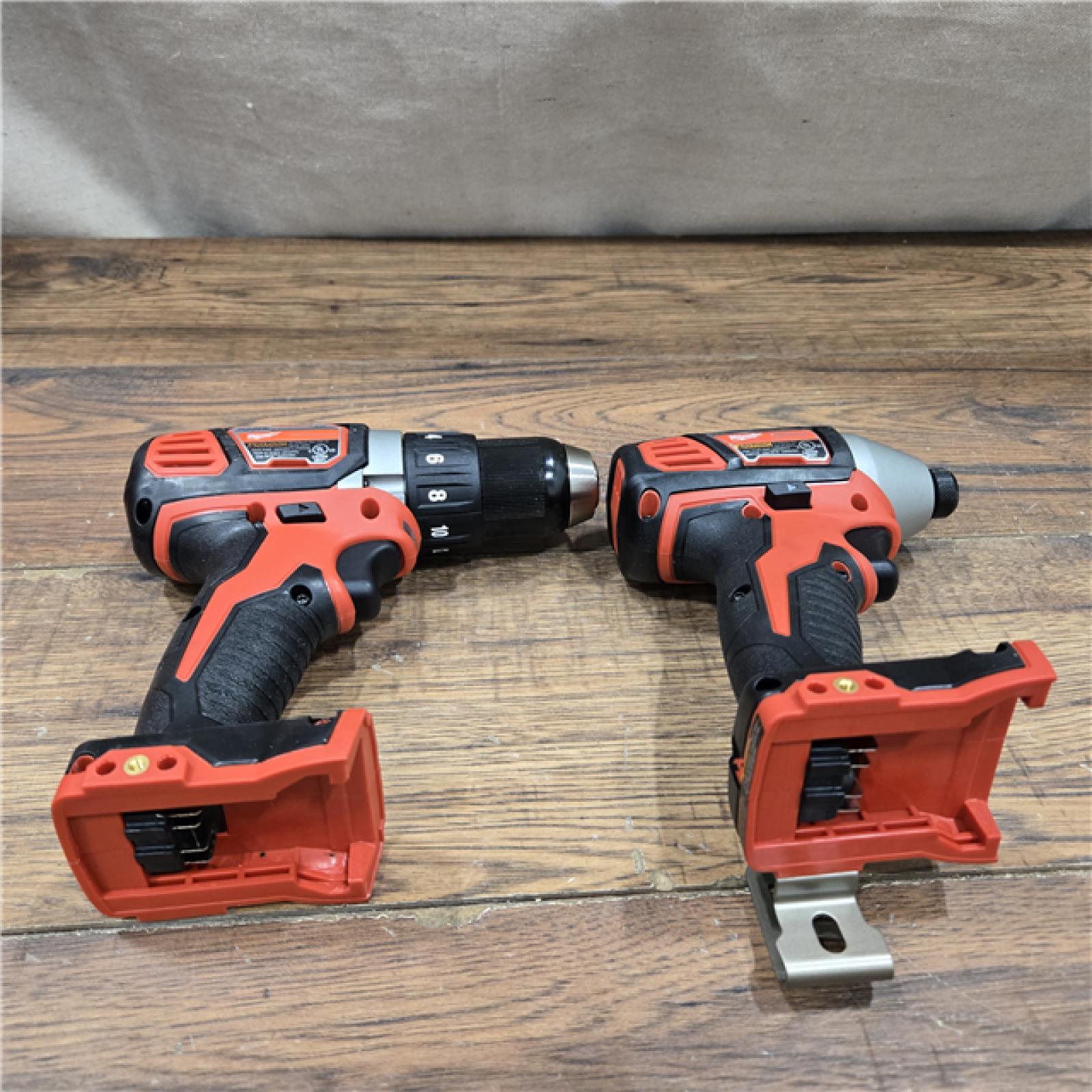 AS-IS Milwaukee 18V Cordless Brushed 2 Tool Drill/Driver and Impact Driver Kit