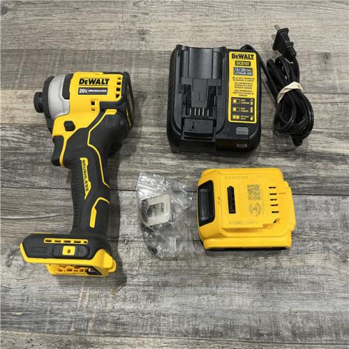 AS-IS DEWALT Atomic 20V Max Lithium-Ion Brushless Cordless Compact 1/4 in. Impact Driver Kit