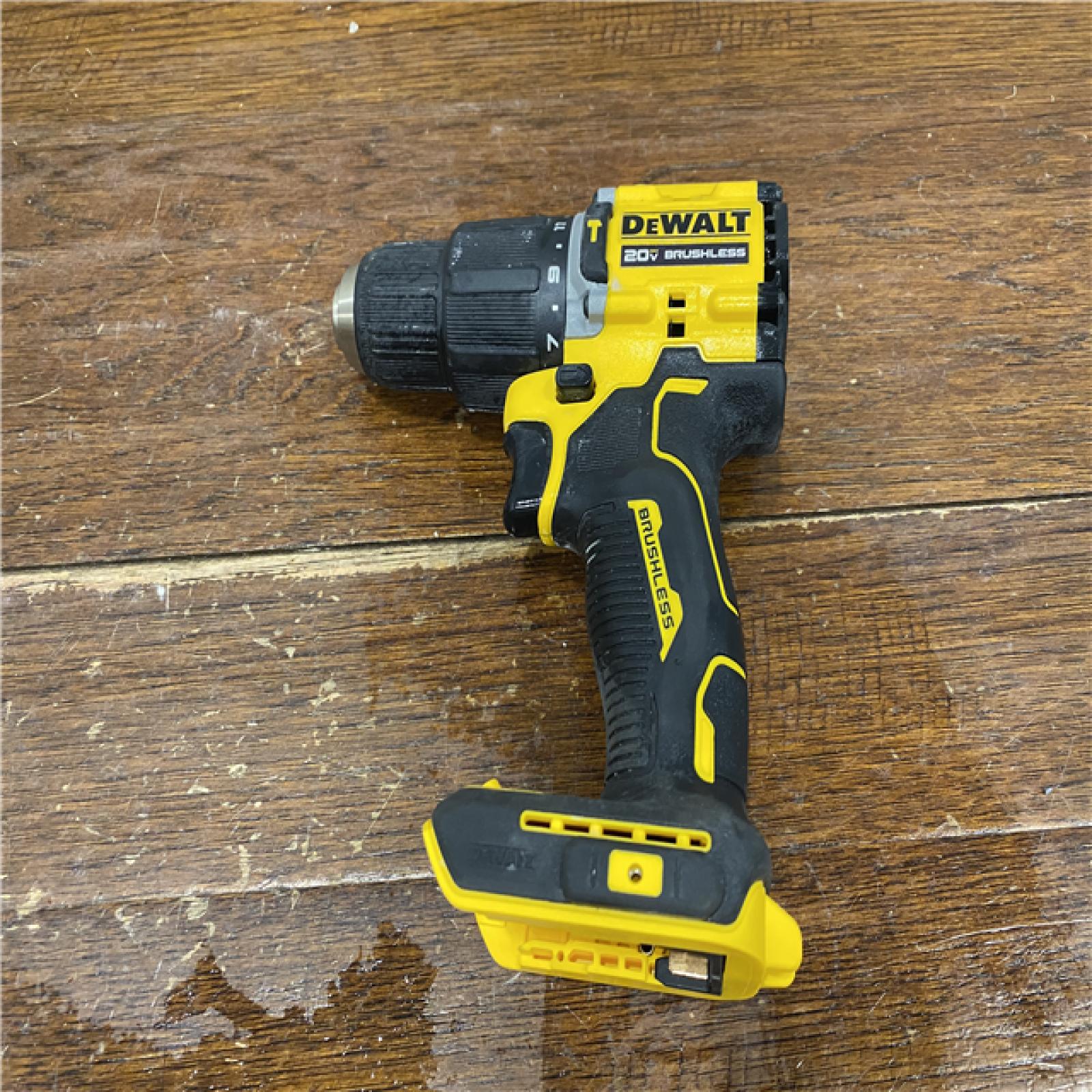 AS-IS DEWALT ATOMIC 20-Volt Lithium-Ion Cordless 1/2 in. Compact Hammer Drill with 3.0Ah Battery, Charger and Bag