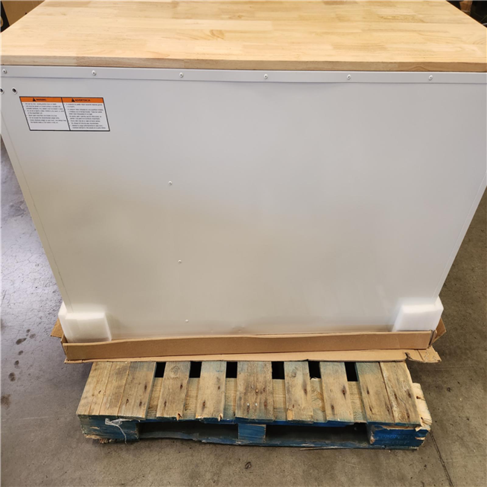 Phoenix Husky Modular Tool Storage 52 in. W White Mobile Workbench Cabinet