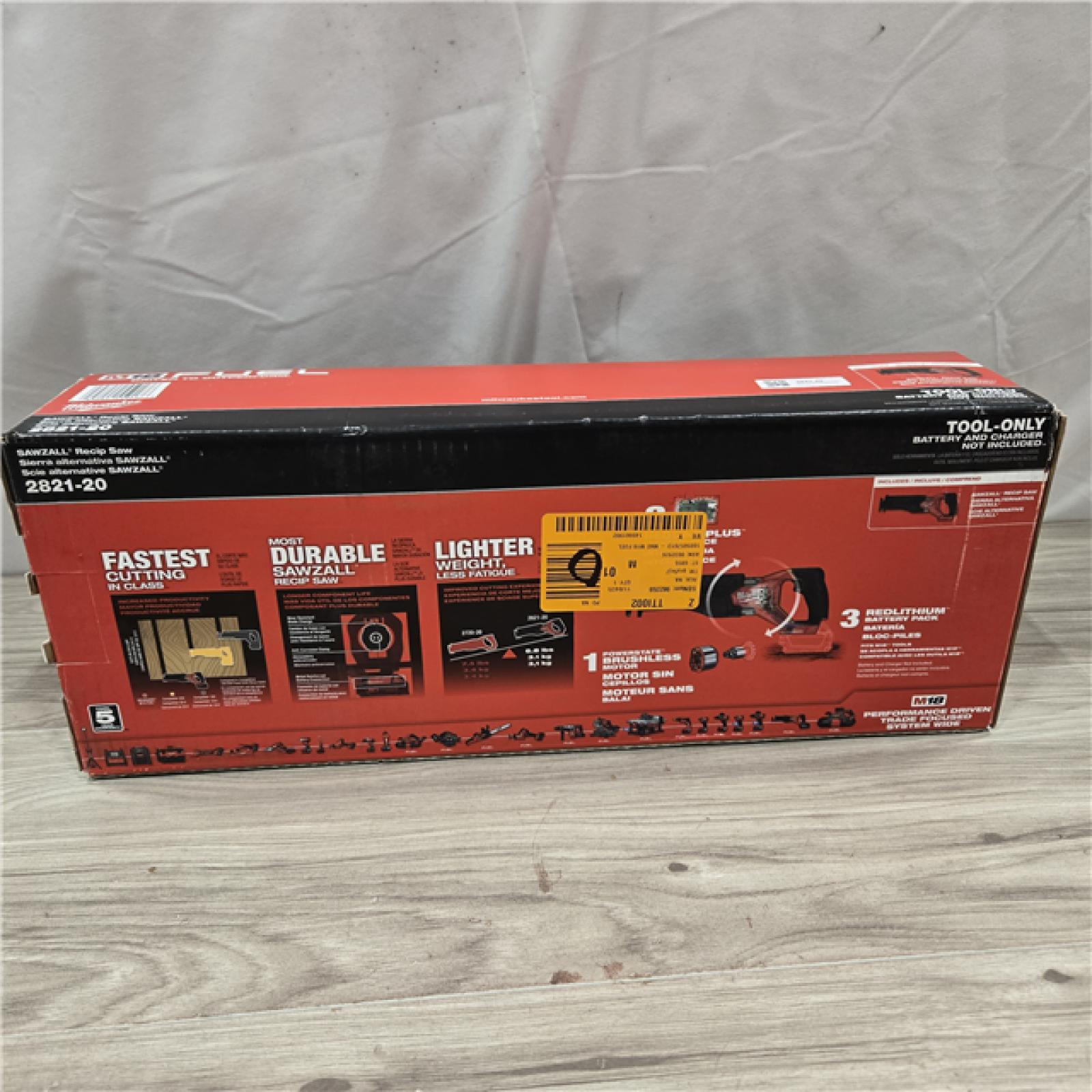 NEW! - Milwaukee M18 Fuel Sawzall Cordless Reciprocating Saw (TOOL ONLY)