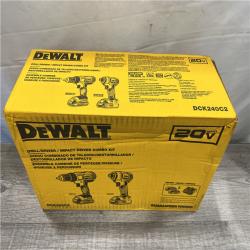 NEW - DEWALT 20V MAX Cordless Drill/Impact 2 Tool Combo Kit
