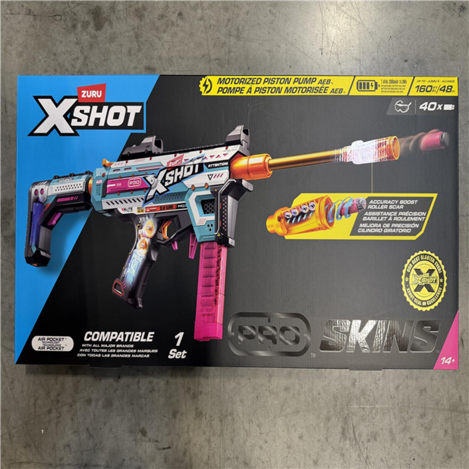 NEW! - BULLSEYE XSHOT Pro Motorized Piston Pump Toy Dart Blaster by ZURU - (4 UNITS)