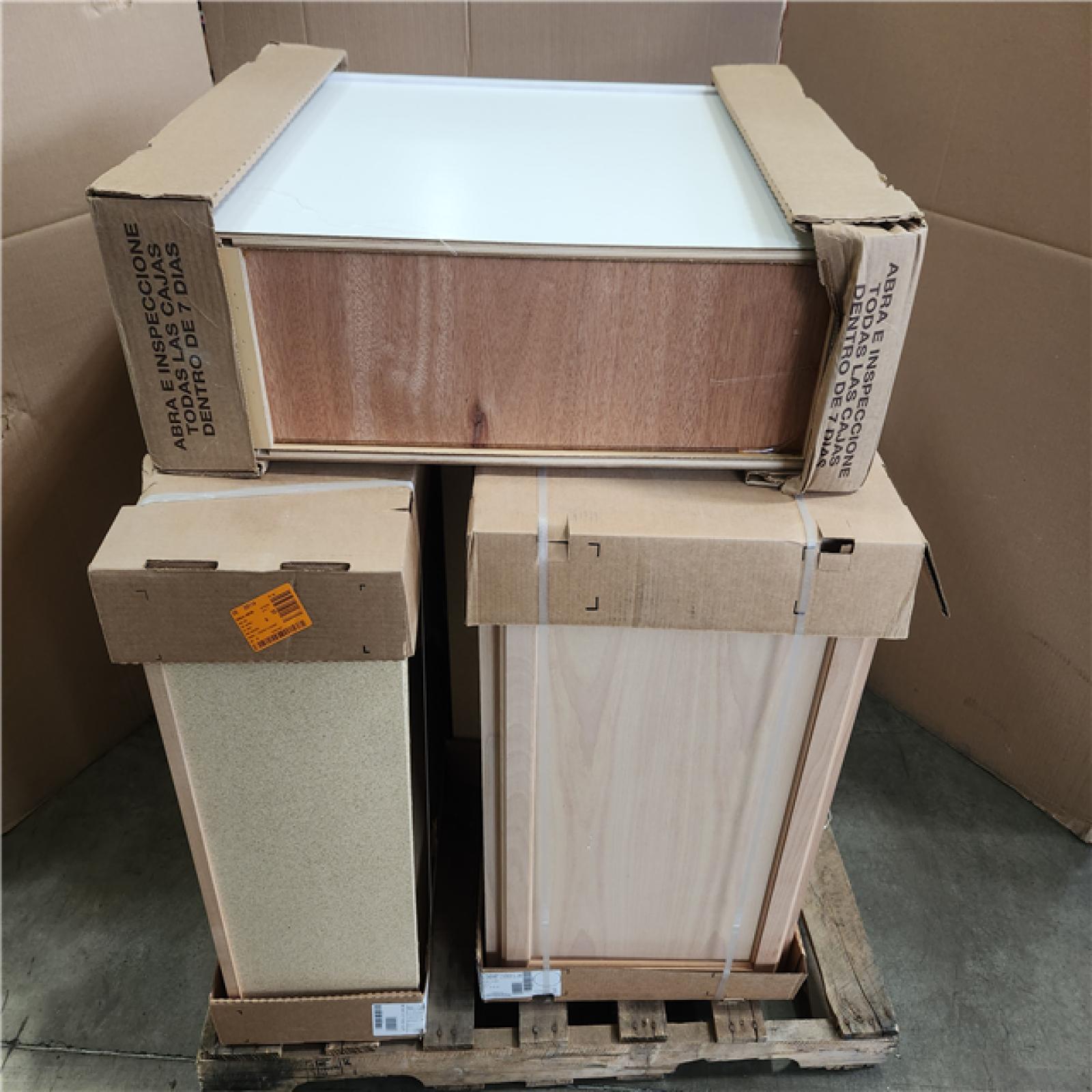 Phoenix AS-IS Mixes Hampton Bay Assembled Wall Cabinet Pallet (5-Cabinets)