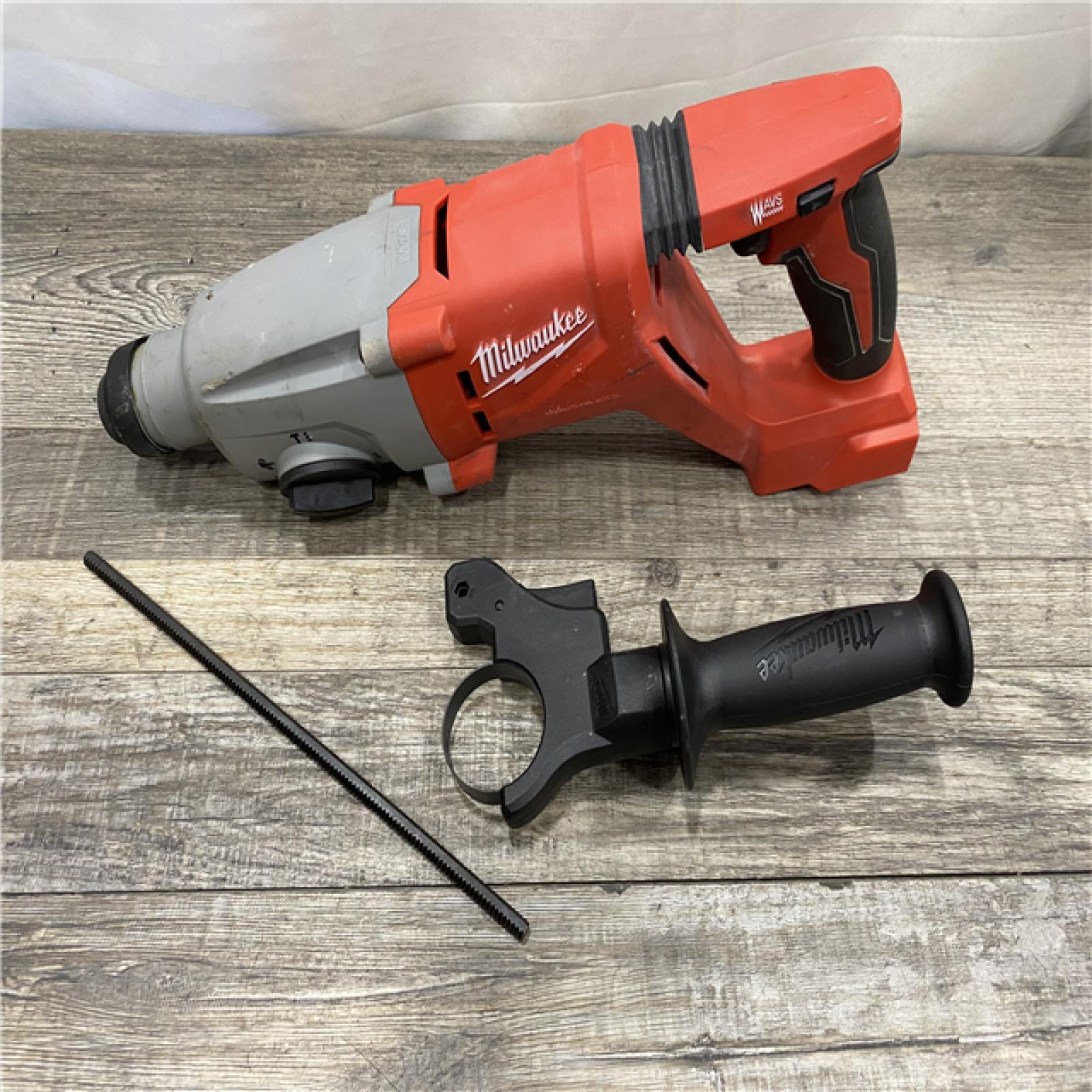 AS-IS Milwaukee 18V Lithium-Ion Brushless Cordless 1 in. SDS-Plus D-Handle Rotary Hammer (Tool-Only)