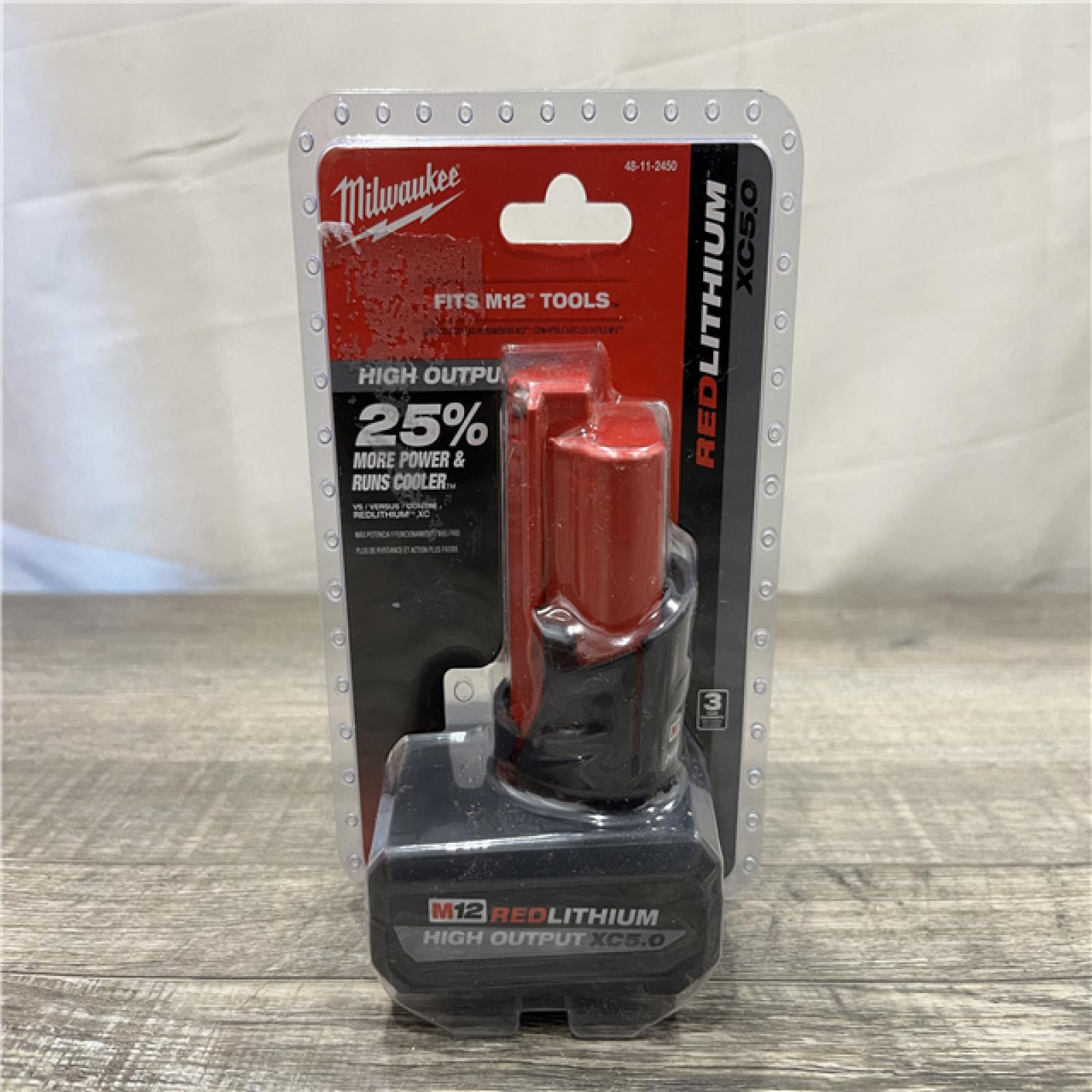 NEW - Milwaukee 12-Volt Lithium-Ion XC High Output 5.0 Ah Battery Pack