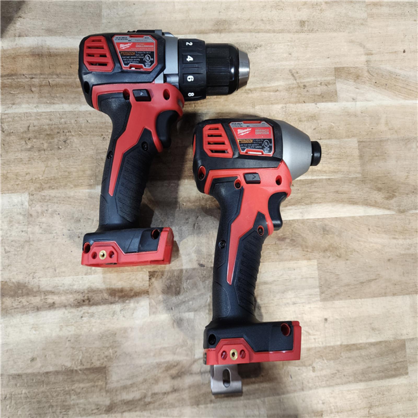 HOUSTON LOCATION - AS-IS Milwaukee 18V Lithium-Ion Cordless Drill Driver/Impact Driver Combo Kit