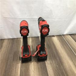 AS-IS Milwaukee  FUEL 18V Lithium-Ion Brushless Cordless Hammer Drill and Impact Driver Combo Kit