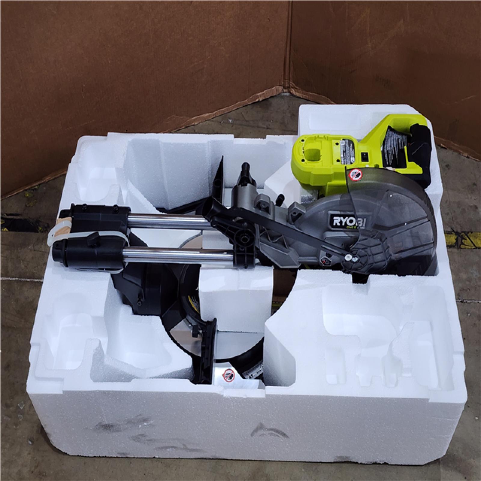 HOUSTON LOCATION - AS-IS RYOBI ONE+ HP 18V Brushless Cordless 10 in. Sliding Compound Miter Saw (Tool Only)