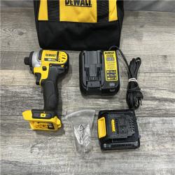 AS-IS DEWALT 20V MAX Cordless 1/4 in. Impact Driver Kit