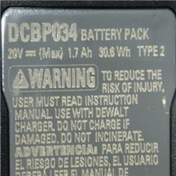 AS-IS DEWALT 20V MAX XR POWERSTACK Lithium-Ion Battery Starter Kit with 1.7Ah Battery and Charger