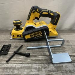 AS-IS DEWALT 20V MAX XR Cordless Brushless 3-1/4 in. Planer (Tool Only)