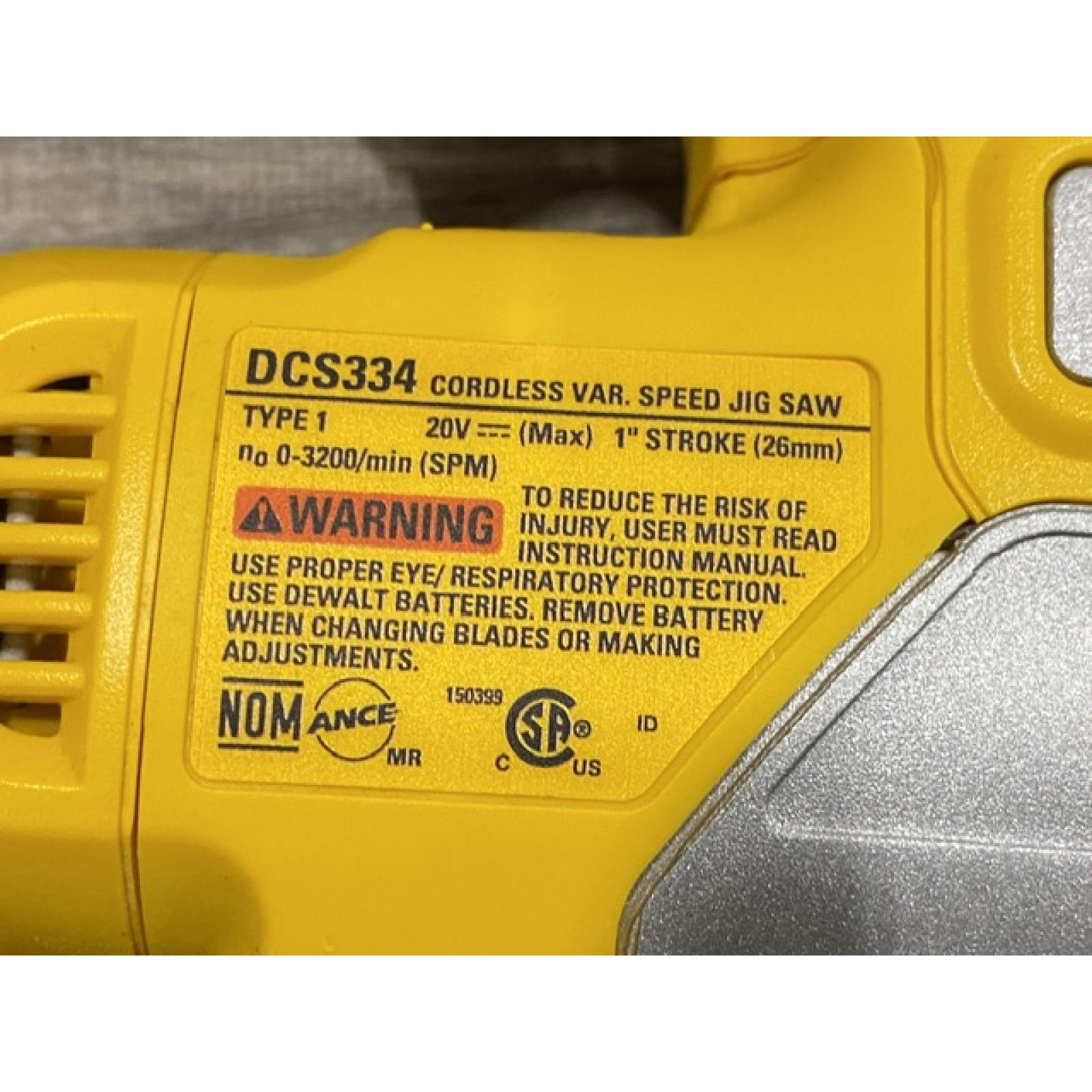 AS-IS DEWALT 20V MAX XR Cordless Brushless Jigsaw (Tool Only)
