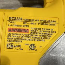 AS-IS DEWALT 20V MAX XR Cordless Brushless Jigsaw (Tool Only)