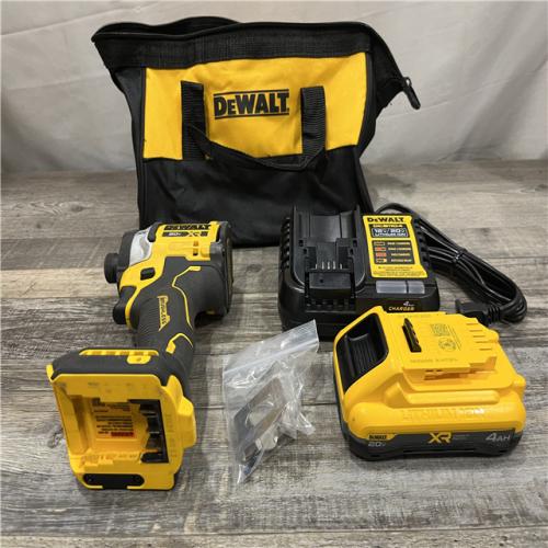 AS-IS DEWALT 20V MAX XR Lithium-Ion Brushless Cordless 3-Speed High Torque 1/4 in. Impact Driver Kit