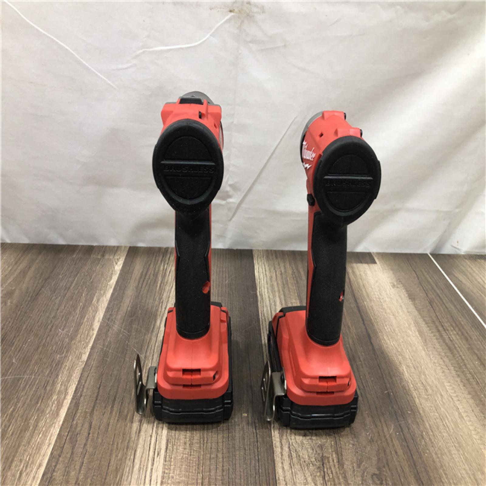 AS-IS Milwaukee 18V Lithium-Ion Brushless Cordless Compact Drill/Impact Combo Kit