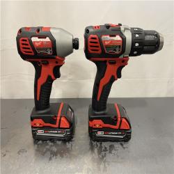 AS-IS - Milwaukee M18 18V Lithium-Ion Cordless Drill Driver/Impact Driver Combo Kit (2-Tool)