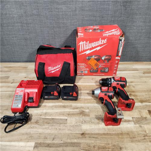 HOUSTON LOCATION - AS-IS Milwaukee 18V Lithium-Ion Cordless Drill Driver/Impact Driver Combo Kit