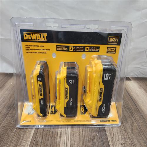 NEW ! DEWALT 20V MAX XR Premium Lithium-Ion 6.0Ah Battery, 20V MAX XR 4.0Ah Battery, and 20V MAX 2.0Ah Battery