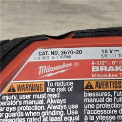 AS-IS Milwaukee M18 FUEL 4-1/2-6 Cordless Braking Grinder (Tool-Only)
