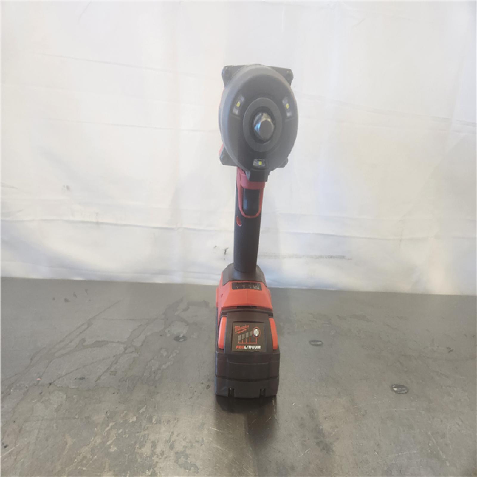 AS-IS- Milwaukee FUEL 18V Lithium-Ion Brushless Cordless 1/2 in. Impact Wrench w/Friction Ring Kit