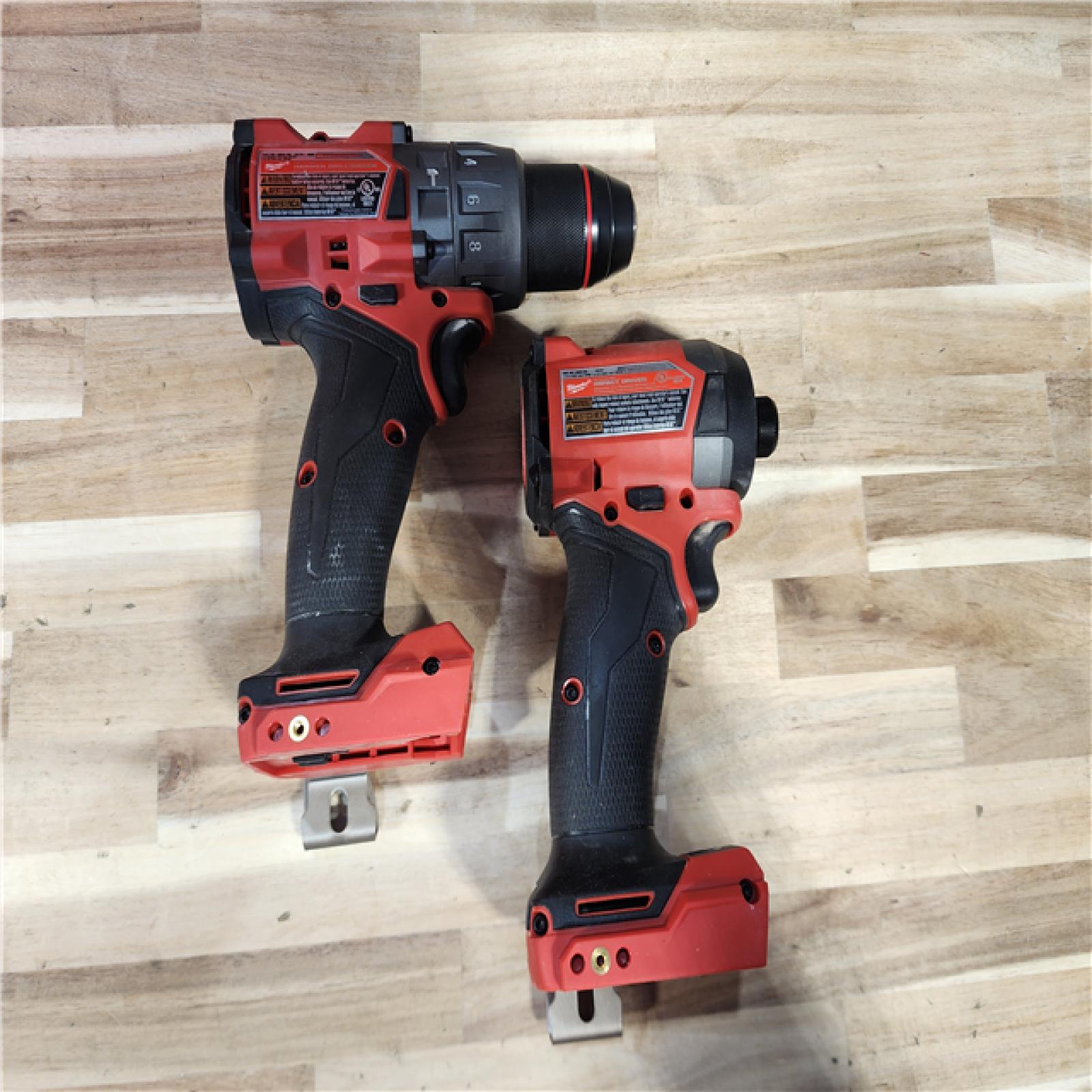 HOUSTON LOCATION - AS-IS Milwaukee  FUEL 18V Lithium-Ion Brushless Cordless Hammer Drill and Impact Driver Combo Kit