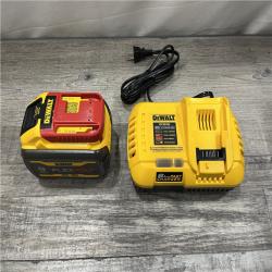 AS-IS DEWALT 20V/60V MAX FLEXVOLT Lithium-Ion 9.0Ah Battery and Charger Starter Kit