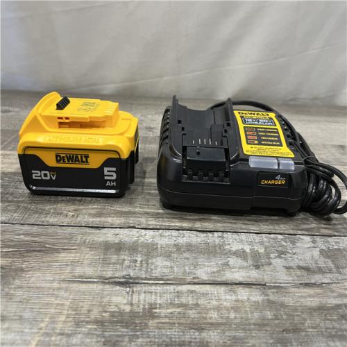 AS-IS DEWALT 20V MAX Lithium-Ion 5.0 Ah Battery and Charger