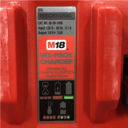 AS-IS Milwaukee M18 18-Volt Lithium-Ion 6-Port Sequential Battery Charger