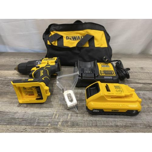 AS-IS DEWALT ATOMIC 20V Cordless 1/2 in. Compact Hammer Drill Kit
