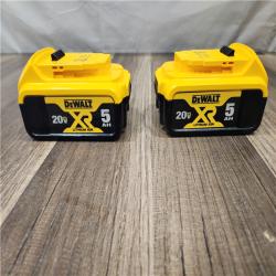 AS-IS DEWALT 20V MAX Premium Lithium-Ion 5.0Ah Battery Pack (2 Pack)