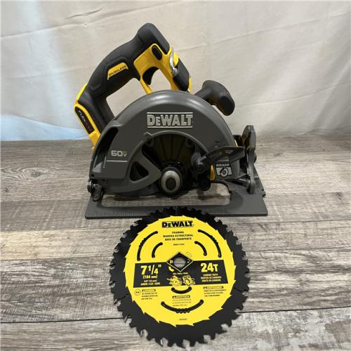 AS-IS DEWALT FLEXVOLT 60V MAX Cordless Brushless 7-1/4 in. Circular Saw with Brake (Tool Only)