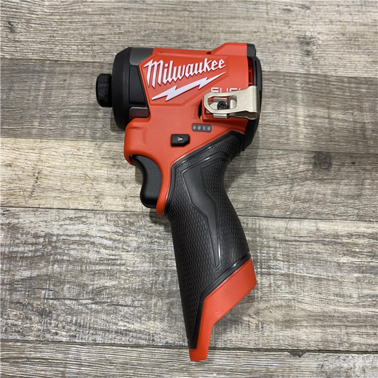 AS-IS Milwaukee FUEL 12-Volt Lithium-Ion Brushless Cordless 1/4 in. Hex Impact Driver Compact Kit