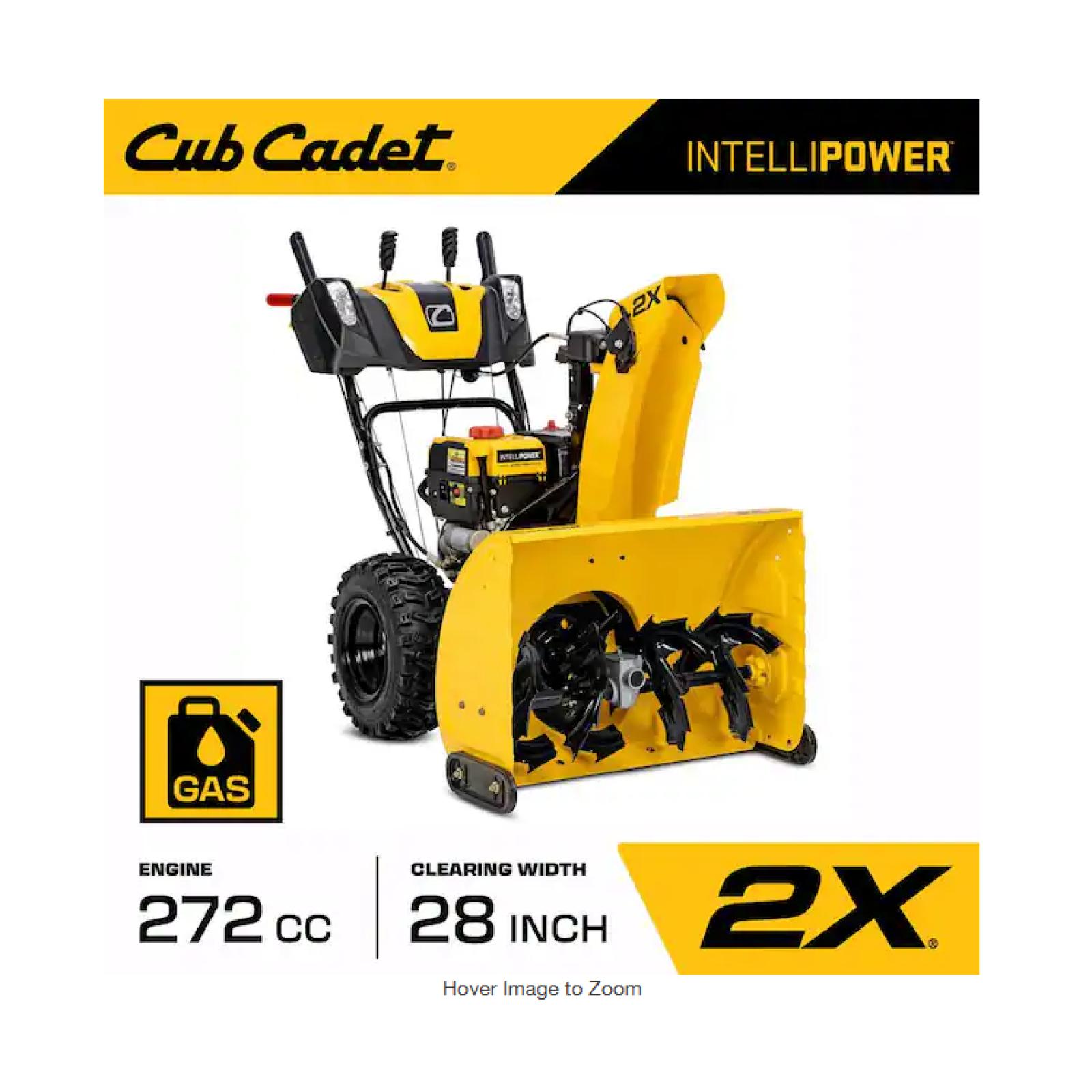 DALLAS LOCATION -Cub Cadet 2X 28 in. 272cc IntelliPower Two-Stage Electric Start Gas Snow Blower