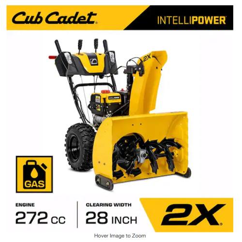 DALLAS LOCATION -Cub Cadet 2X 28 in. 272cc IntelliPower Two-Stage Electric Start Gas Snow Blower